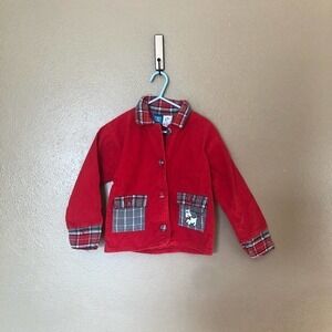 Sprockets Red Corduroy Jacket Size 3T